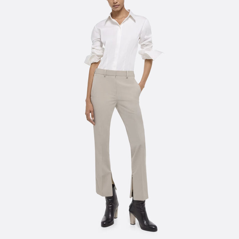Slim Virgin Wool Cropped Pant image number null
