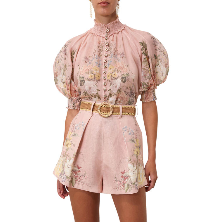 Ensemble Chemise + Pantalon Zimmermann En Soie Fleurie - Taille L (AU3), Style Bohème Décontracté, Neuf