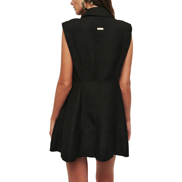 Sacha Sleeveless Mini Shirt Dress image number null