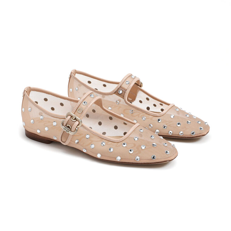 Michaela Mesh Mary Jane Flat image number null