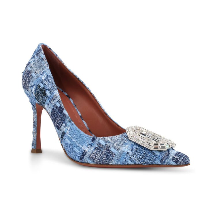 Camelia 90mm Tweed Pump image number null