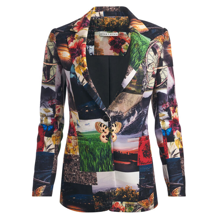 Macey Notch Collar Fitted Blazer image number null