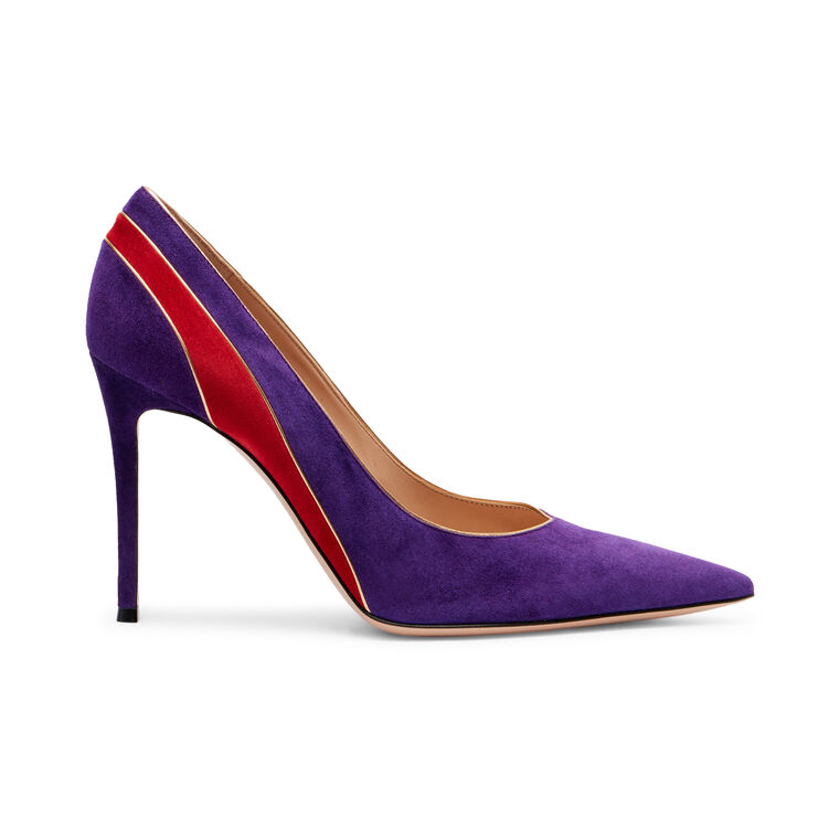 Pointed Toe 90mm Suede Pump image number null