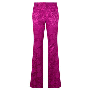 Florentine Flowers Jacquard Flare Pants