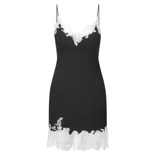 Nadia Sleeveless Lace Trim Mini Dress