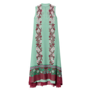 Maria Sleeveless Silk Midi Dress