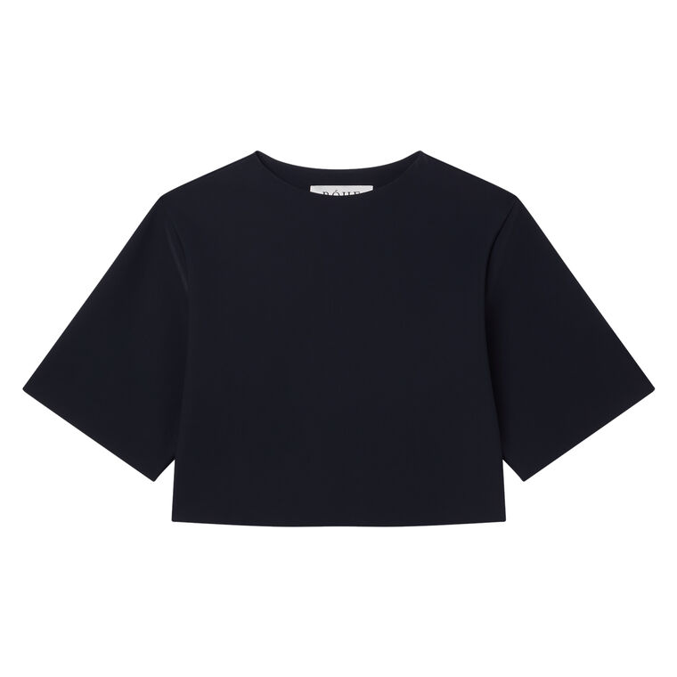 Short Length Scuba Crop Top image number null