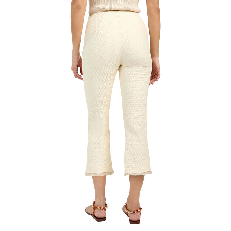 Gulf Cropped Flare Jacquard Pant image number null