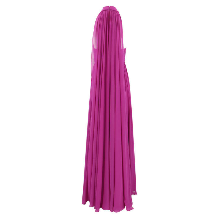 Halterneck Silk Gown image number null