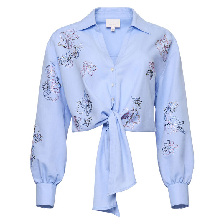 Marianna Blooming Linework Long Sleeve Top image number null