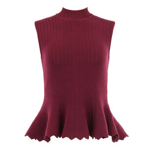 Naja Cotton Knit Peplum Top