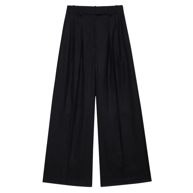Lou Wide-Leg High-Rise Trouser image number null