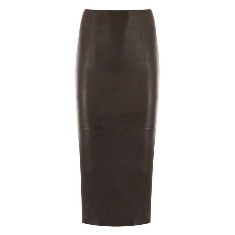 Leather Tube Skirt image number null