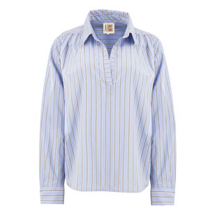 Celeste Long Sleeve Striped Poplin Shirt