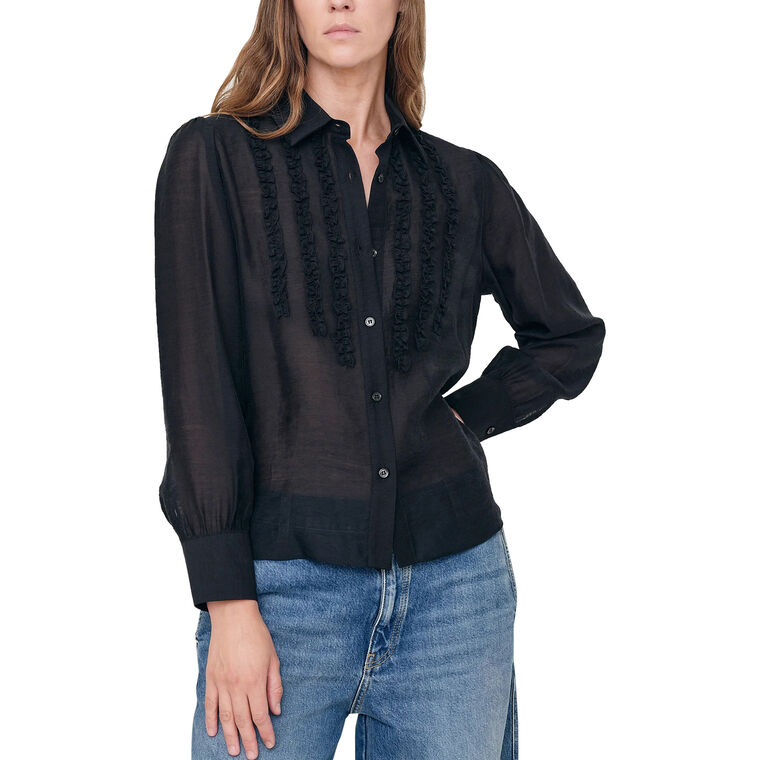 Amelia Long Sleeve Button-Down Shirt image number null
