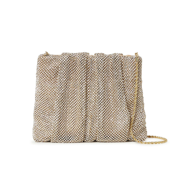Ember Diamante Gathered Clutch image number null