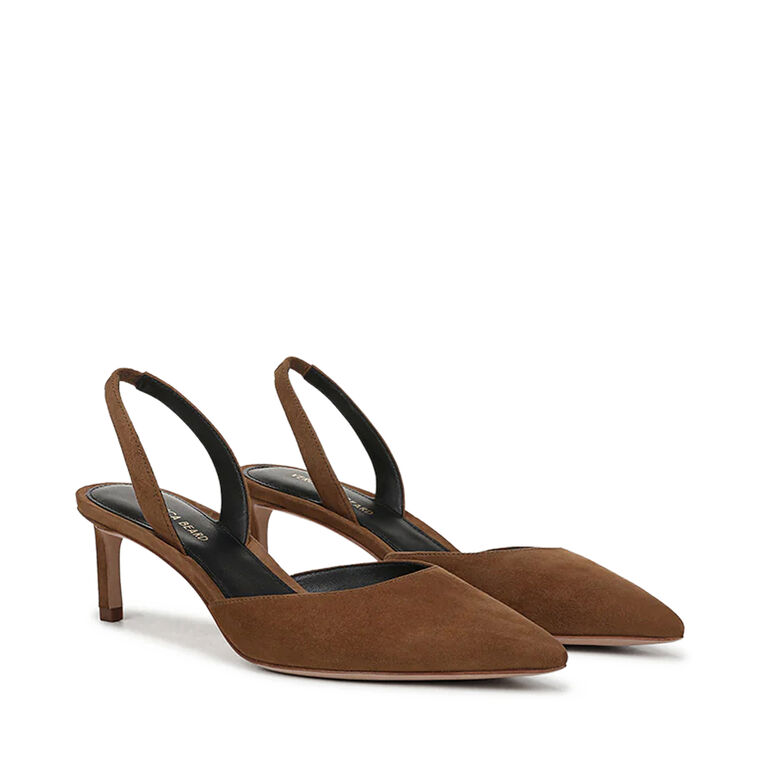 Caroline Suede Slingback Pump image number null