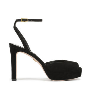 Brianne Suede Ankle Strap Platform Sandal