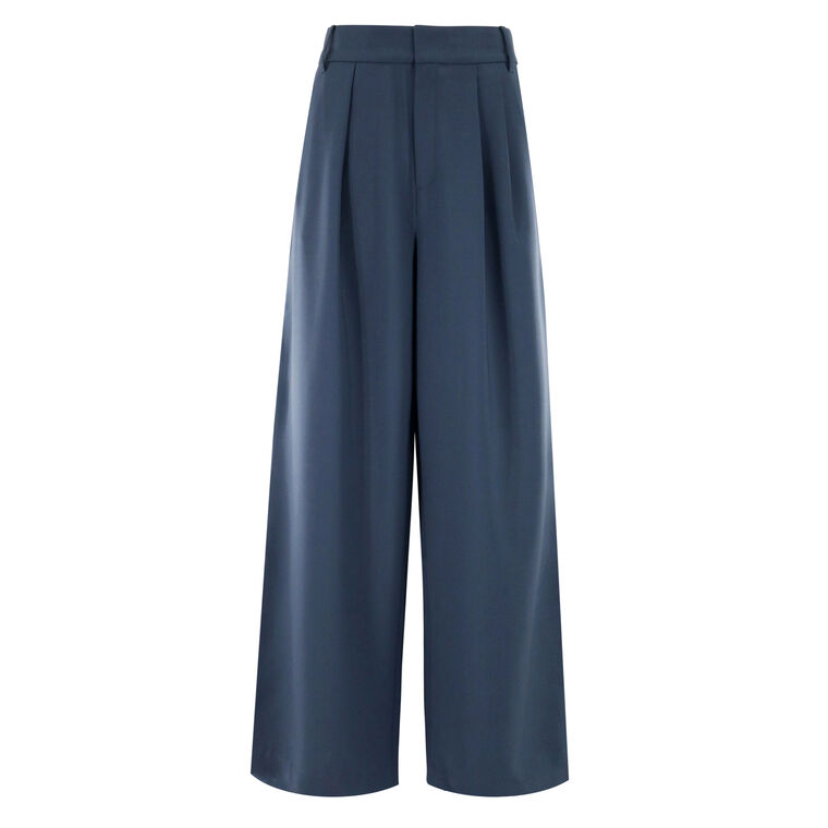 Tropical Wool Stella Wide-Leg Pant image number null