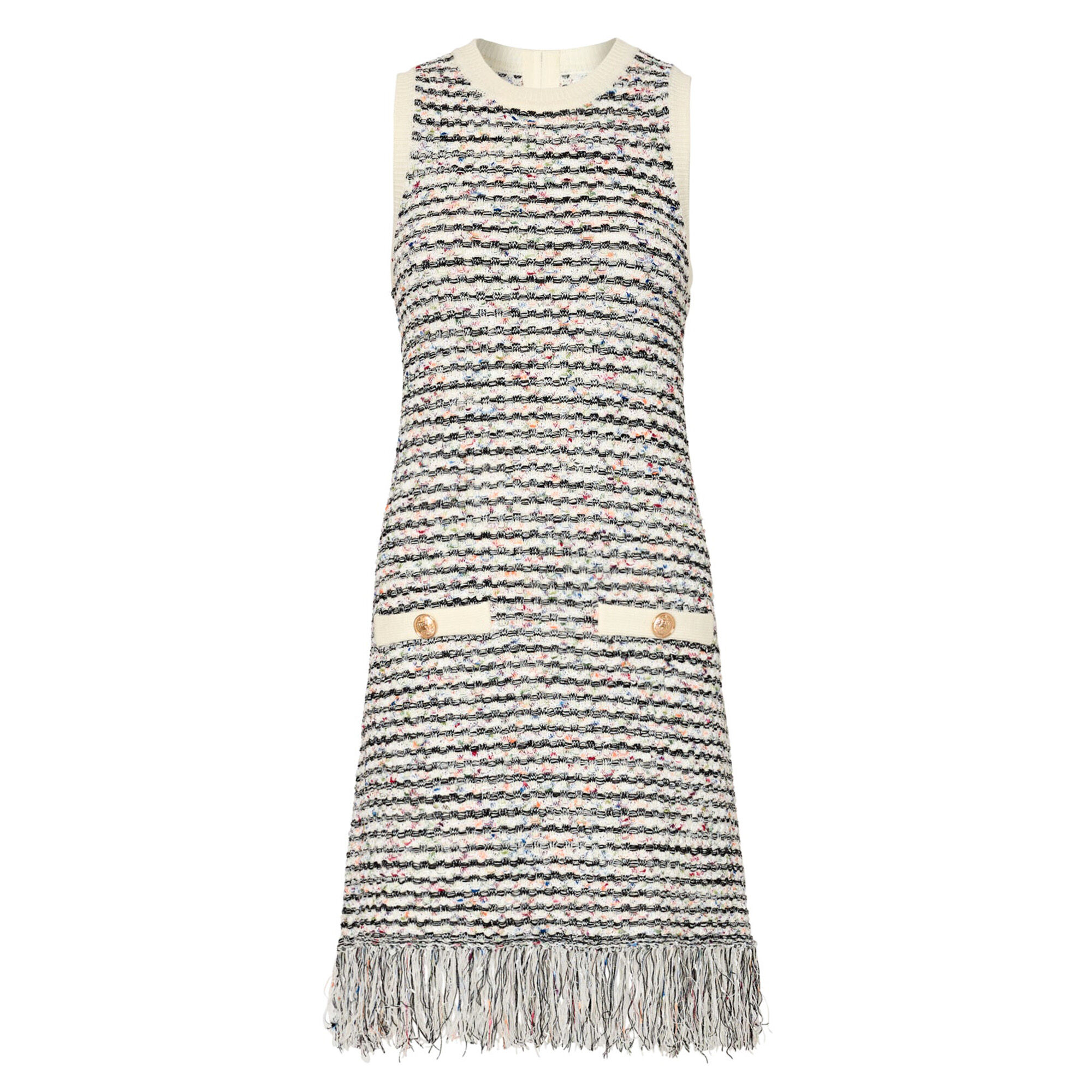 Milly Textured Fringe Knit Mini Dress | Tootsies