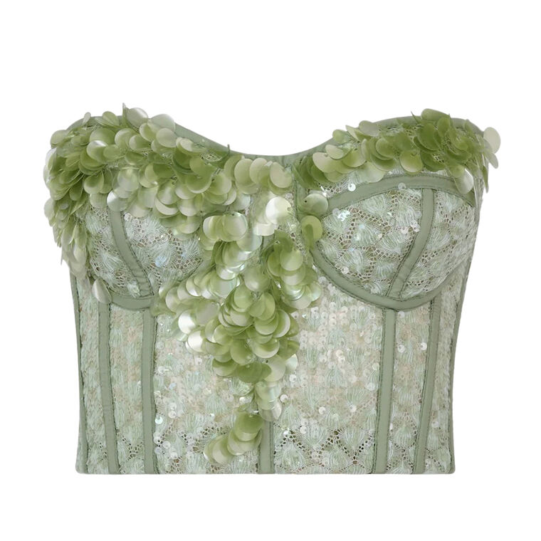 Mood Strapless Sequin Bustier image number null