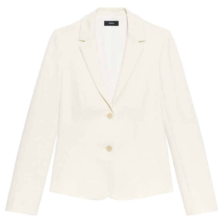 Admiral Shaped Crepe Blazer image number null