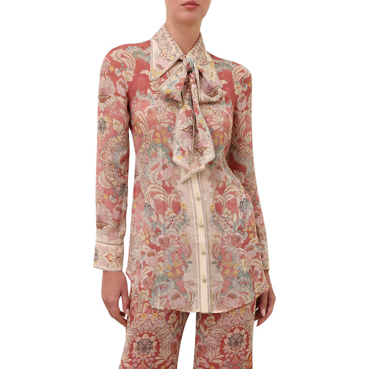 Rebellion Long Sleeve Pussybow Shirt image number null