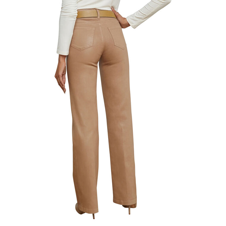 Clayton Coated High Rise Wide Leg Jean image number null