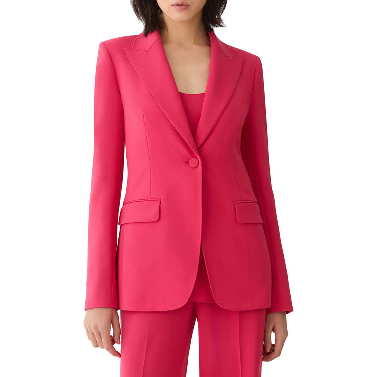 Finesse Crepe Peak Lapel Blazer image number null