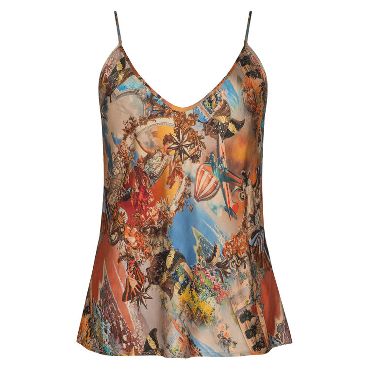 Lexi Satin Bias-Cut Camisole image number null