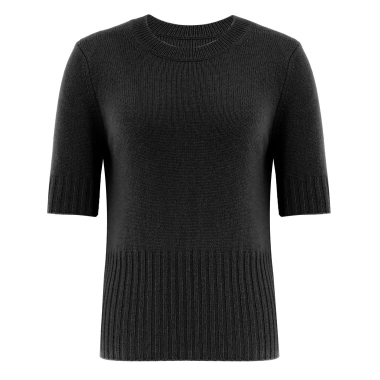 High Rib Cashmere Blend Tee image number null