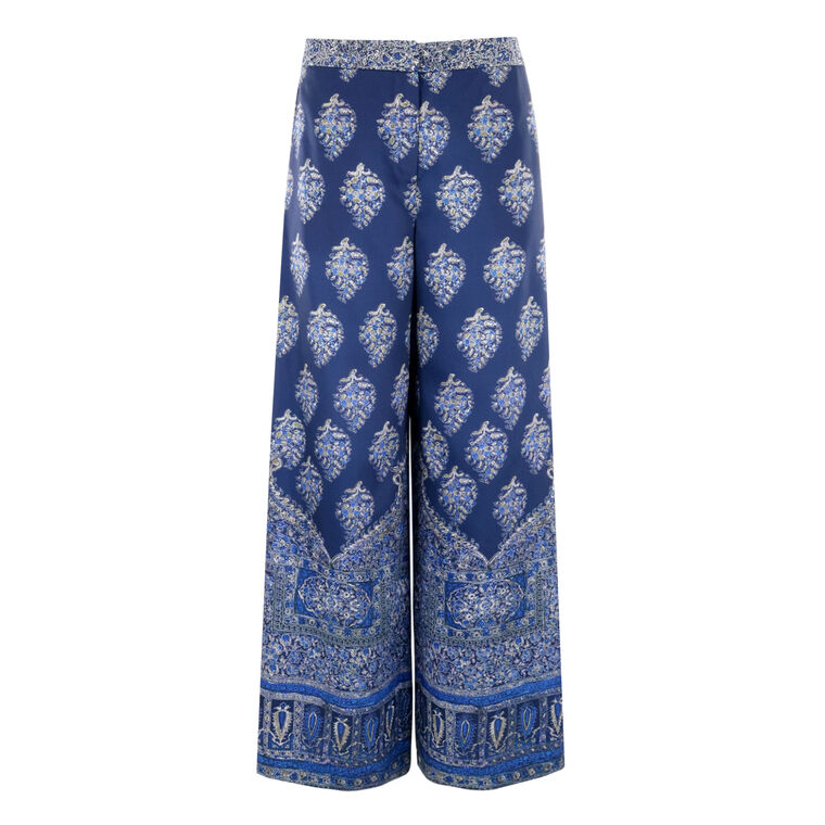 Josie Print Wide Leg Pants image number null