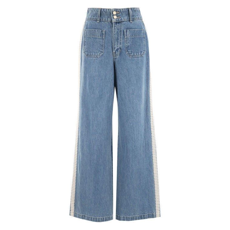 Taylor High Waist Wide Leg Jeans image number null