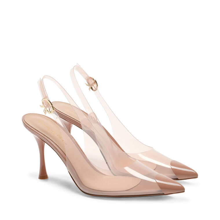 Diana 85mm Glass Slingback Pumps image number null