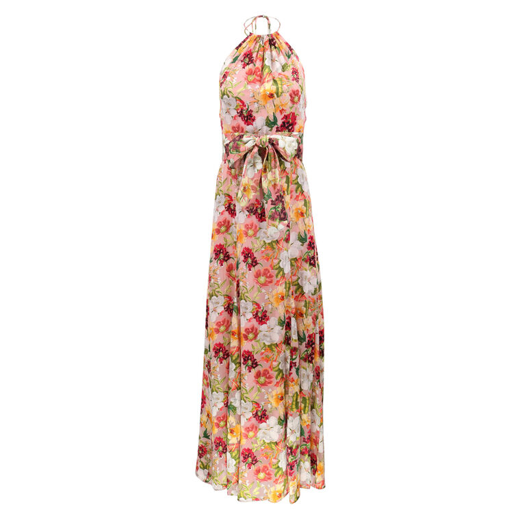 Dita Tie Neck Halter Dress image number null