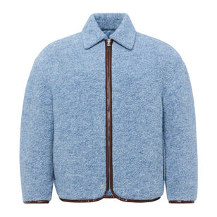 Contrast-Trim Zip Jacket