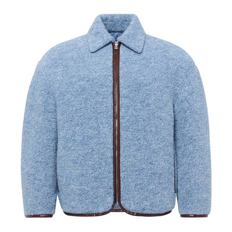Contrast-Trim Zip Jacket image number null