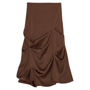 Draped Midi Skirt