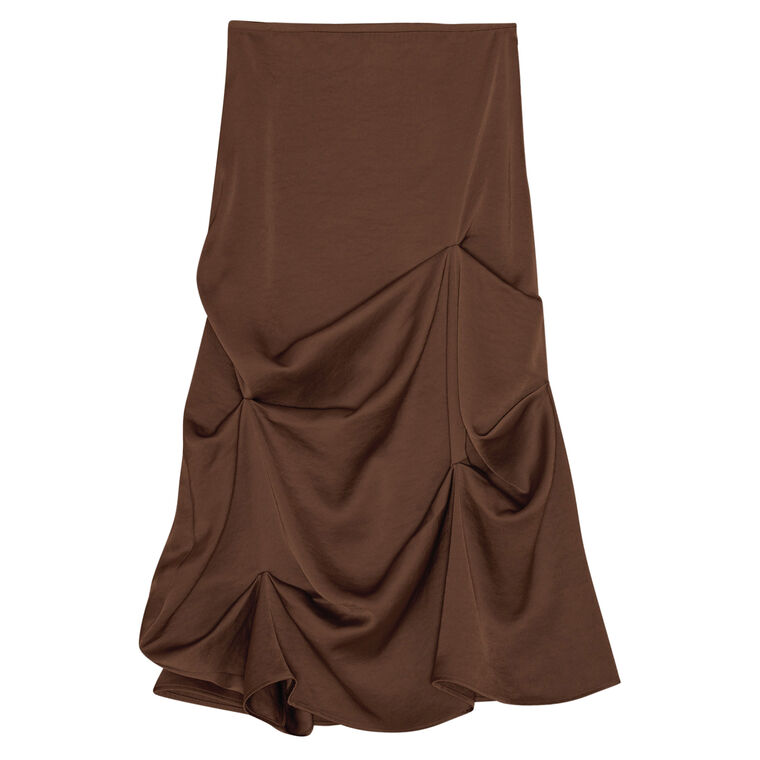 Draped Midi Skirt image number null