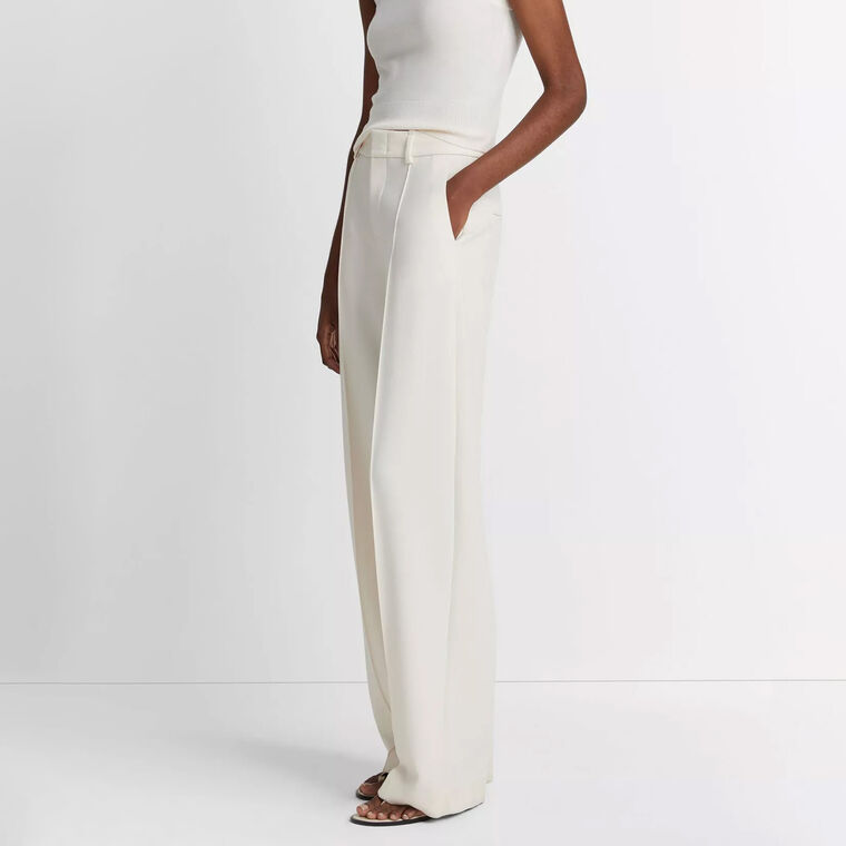 Pintuck Wide-Leg Pant image number null