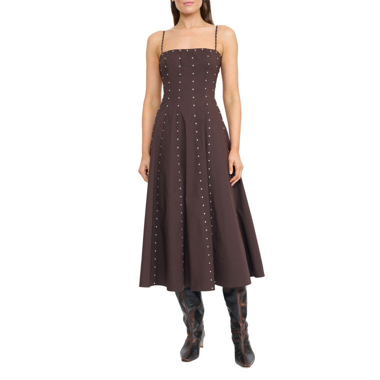 Wylie Sleeveless Studded Midi Dress image number null