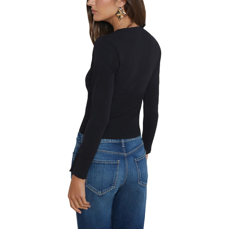 Lanetta Button Front Knit Top image number null