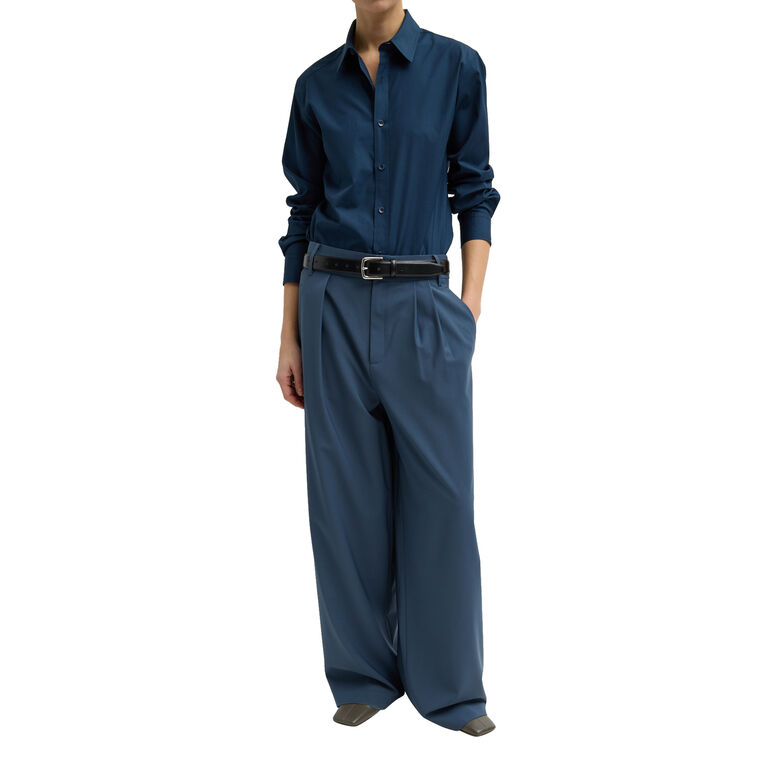 Tropical Wool Stella Wide-Leg Pant image number null