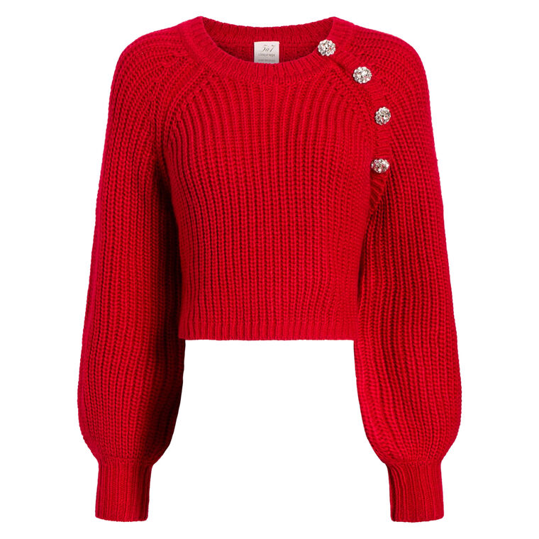 Keren Cropped Pullover Sweater image number null
