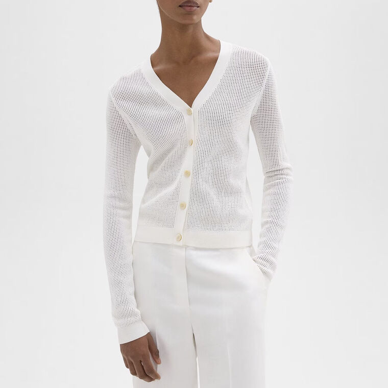 Pointelle Cardigan image number null