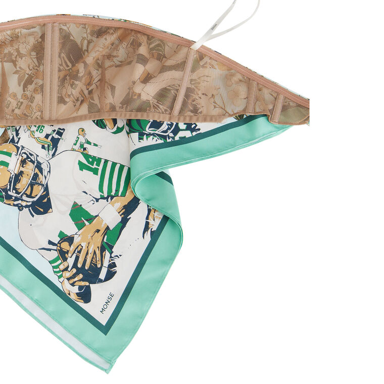 Printed Strapless Bandana Top image number null