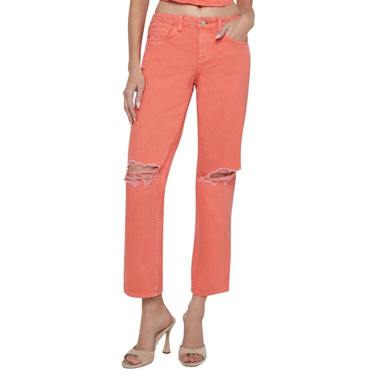 Nevia Low Rise Slouch Straight-Leg Jean image number null