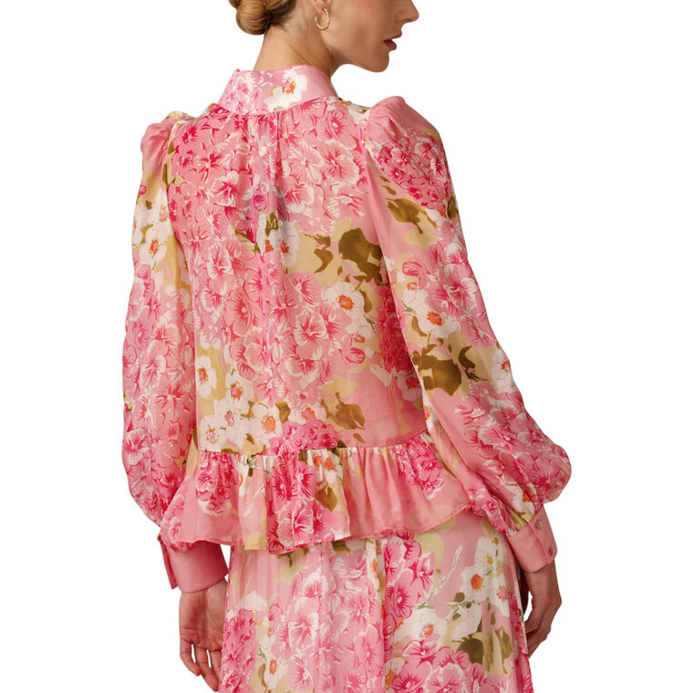 Long Sleeve Organza Shirt image number null
