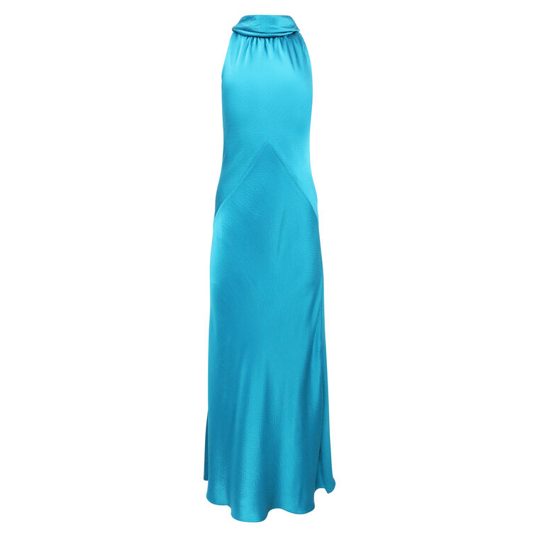 Hammered Satin Gown image number null