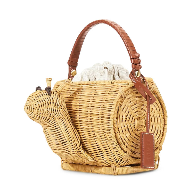 Escargot Wicker Basket Bag image number null